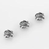 10pcs Wood Grain Slider Spacer for 8mm Round Leather Cord Jewelry