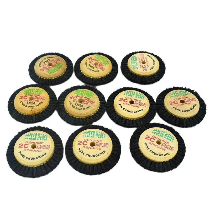 10pcs Wooden Rotary Wheel Bristle Brush for Jewelry Cleaning