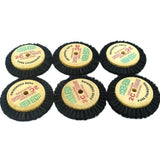 10pcs Wooden Rotary Wheel Bristle Brush for Jewelry Cleaning