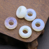 10pcs Yellow Jade Tiger Rose Quartz Aventurine 8*14mm Faceted Roundel Bead