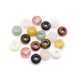 10pcs Yellow Jade Tiger Rose Quartz Aventurine 8*14mm Faceted Roundel Bead