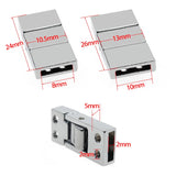 10pcs Zinc Alloy 2 Section Clasp For 8mm Bracelet - DIY Charms Fittings