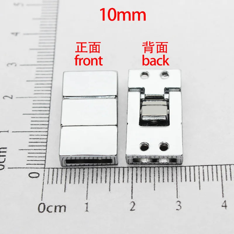 10pcs Zinc Alloy 2 Section Clasp For 8mm Bracelet - DIY Charms Fittings