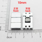 10pcs Zinc Alloy 2 Section Clasp For 8mm Bracelet - DIY Charms Fittings