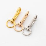 10pcs Zinc Alloy Key Ring Metal Clip Swivel Snap Buckle Hook