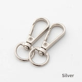 10pcs Zinc Alloy Key Ring Metal Clip Swivel Snap Buckle Hook