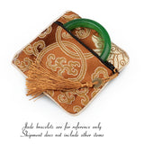 10pcs Silk Jewelry Organizer Pouches Embroidery Flower Bags Coin Purse