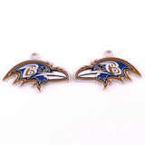 10pcs Football Team Logo Charm Enamel Metal Alloy Single Sided