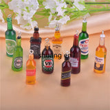 10pcs Beer Bottle Resin Charms for DIY Jewelry