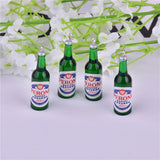 10pcs Beer Bottle Resin Charms for DIY Jewelry