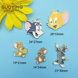 10pc Cat & Mouse Enamel Charms for DIY Earrings Keychain Necklace