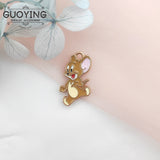 10pc Cat & Mouse Enamel Charms for DIY Earrings Keychain Necklace