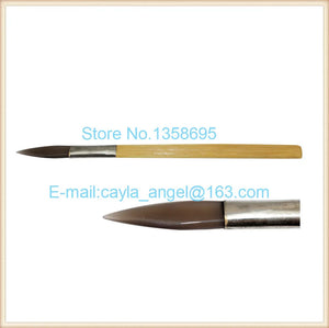 10pcs Agate Burnishers Bamboo Handle Sword Shape Polishing Tool