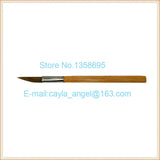 10pcs Agate Burnishers Bamboo Handle Sword Shape Polishing Tool