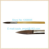 10pcs Agate Burnishers Bamboo Handle Sword Shape Polishing Tool