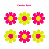 (10pcs/bag) Red Yellow Acrylic Tropical Style Pendants DIY Earrings Necklace