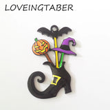 Halloween Rhinestone/Enamel Charms - Witch, Jar, Spider, Nut, Owl, Cupcake