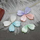 10pcs Natural Freshwater Shell Antique Hand-Carved Petals DIY Jewelry
