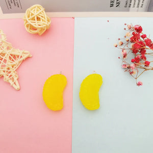 10pcs Resin Orange Charms Earring Keychain DIY Jewelry Accessories