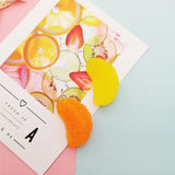10pcs Resin Orange Charms Earring Keychain DIY Jewelry Accessories