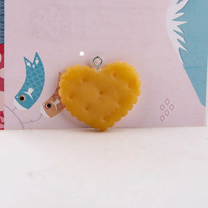 10pcs Simulation Star Love Resin Biscuits Charms DIY Earring Jewelry YZ475