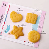 10pcs Simulation Star Love Resin Biscuits Charms DIY Earring Jewelry YZ475