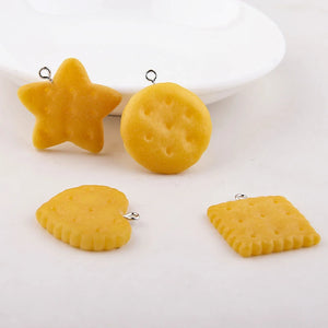 10pcs Simulation Star Love Resin Biscuits Charms DIY Earring Jewelry YZ475