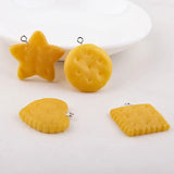 10pcs Simulation Star Love Resin Biscuits Charms DIY Earring Jewelry YZ475