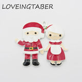 10pcs/bag Christmas Series 2: Rhinestone Snowman,Angel Girl Enamel Santa Pendant