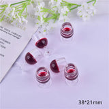 10pcs 3D Wine Glasses Charms for DIY Earring Making
