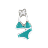 10pcs Bikini Swim Suit Floating Charms for Living Locket Watches