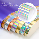 10pcs Brown Purple Silver Laser Effect Candy Chocolate Box Supports