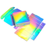 10pcs Brown Purple Silver Laser Effect Candy Chocolate Box Supports