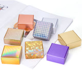 10pcs Brown Purple Silver Laser Effect Candy Chocolate Box Supports