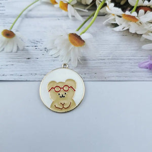 10pcs Cute Bear Enamel Charms for Jewelry Making Earring Pendant Bracelet