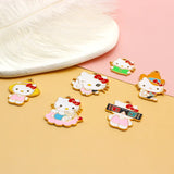 10pcs Cartoon Cat Alloy Jewelry Accessories for Jewelry Making