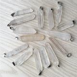 10pcs Chakra Pendant Natural Quartz Raw Ore Crystal Point