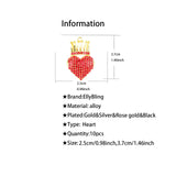 10pcs Crown Heart Charms for DIY Jewelry HT0046-HT0049
