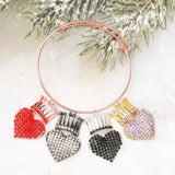 10pcs Crown Heart Charms for DIY Jewelry HT0046-HT0049