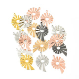 10pcs Multi-Color Sunflower Copper Earrings