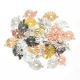 10pcs Multi-Color Sunflower Copper Earrings