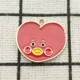 10pcs Enamel Cartoon Charm Jewelry Accessories DIY Finding 16x19mm