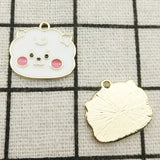 10pcs Enamel Cartoon Charm Jewelry DIY Finding 17x19mm