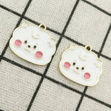 10pcs Enamel Cartoon Charm Jewelry DIY Finding 17x19mm
