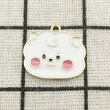 10pcs Enamel Cartoon Charm Jewelry DIY Finding 17x19mm