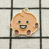10pcs Enamel Cartoon Charm Jewelry Earring Pendant Bracelet Charms DIY Finding