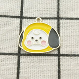 10pcs Cute Cartoon Enamel Charm Jewelry Craft Supplies
