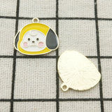 10pcs Cute Cartoon Enamel Charm Jewelry Craft Supplies