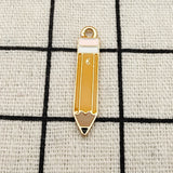 10pcs Enamel Pencil Charm Jewelry Accessories 5x31mm