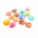 10pcs Coral 10~15mm Round Flower Loose Beads for Jewelry Making